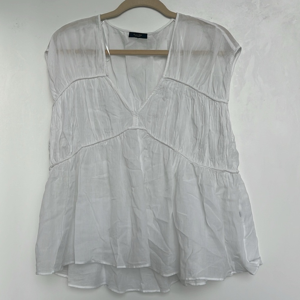 Massimo Dutti Cotton Voile Blouse - Picture 2 of 10